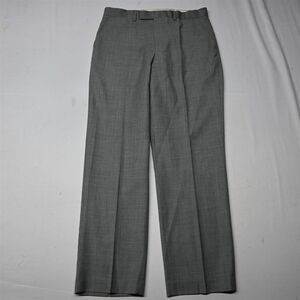 Austin‎ Reed 33x32 Gray Windsor Woolens 100% Wool Flat Front Mens Dress Pants